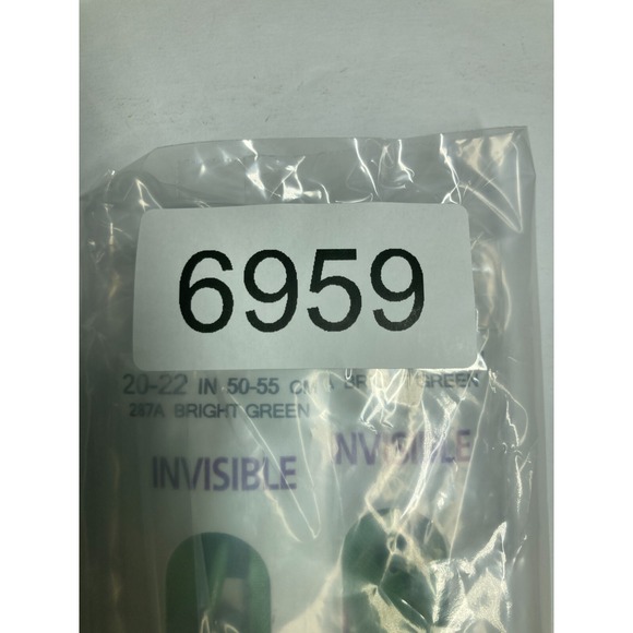 Coats Invisible Zipper 20" To 22" Bright Green  F84/22-287A (Pack‎ of 2) NEW - Picture 9 of 9